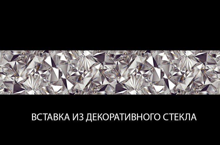 Шкаф с витриной 1V1D Whiteblack (Вайтблек)