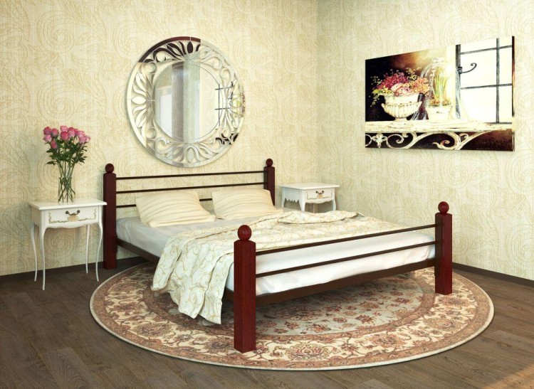 Кровать металлическая Милана Lux Plus